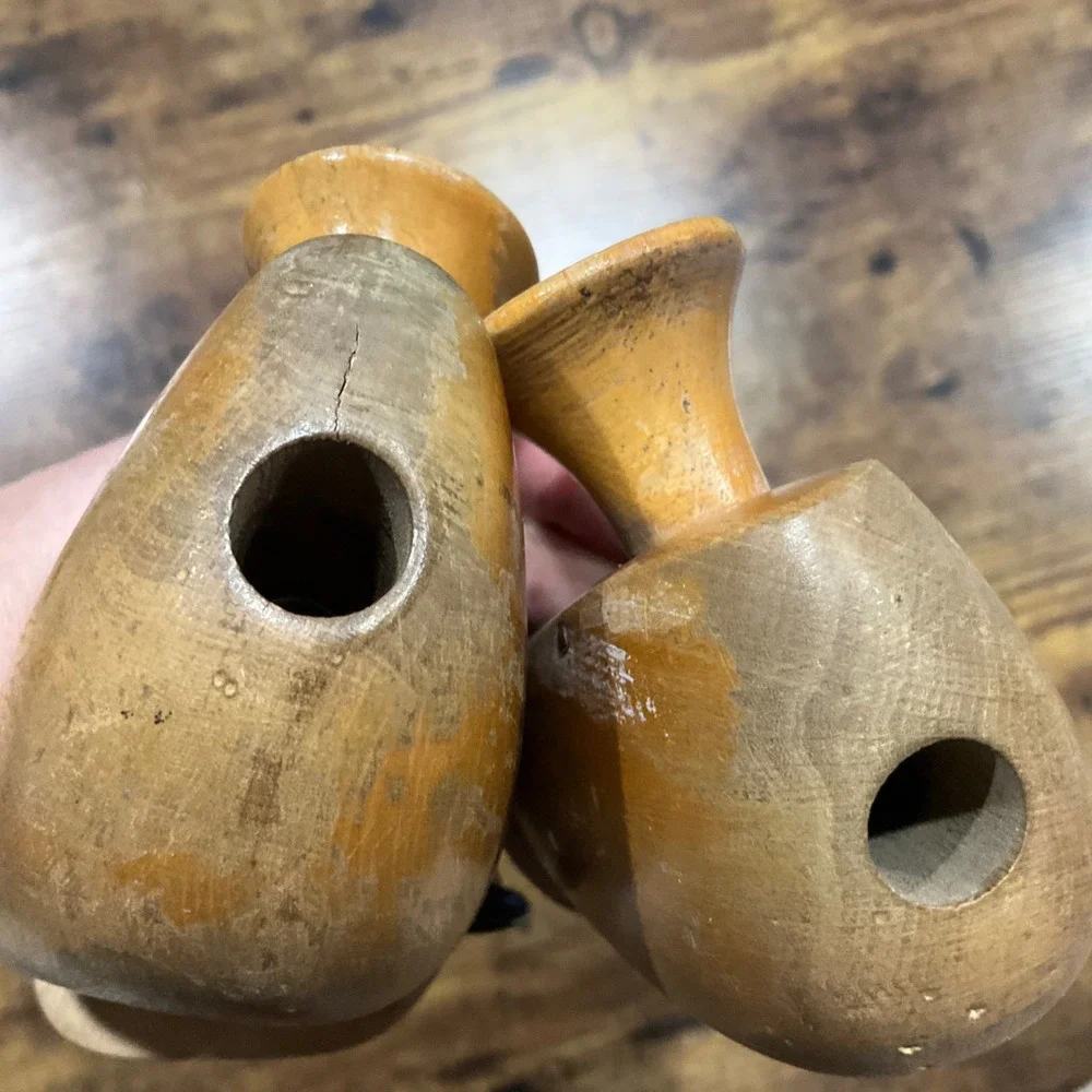 Vintage Nadex Wood‎ Shoe Trees Size 9 Adjustable Split Toe Shoe Shapers Vented